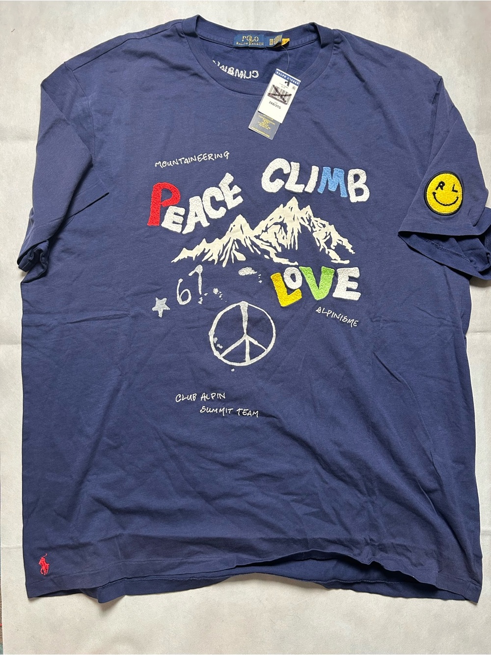 Polo Ralph Lauren climbing embroidered t-shirt size 2XB NWT